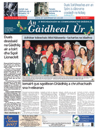 An Gàidheal Ùr, An Dùbhlachd 2007, Duilleag 1