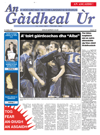An Gàidheal Ùr, An t-Sultain 2006, Duilleag 1