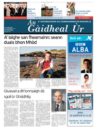 An Gàidheal Ùr, An t-Sultain 2008, Duilleag 1